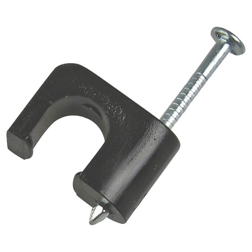 Handy Straps CC-1020 Insulated Cable Strap With Nail, 0.275 in Cable, Fastened Mount, Plastic